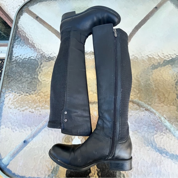 Artica Fleming Knee High Black Leather Boots - Picture 4 of 16